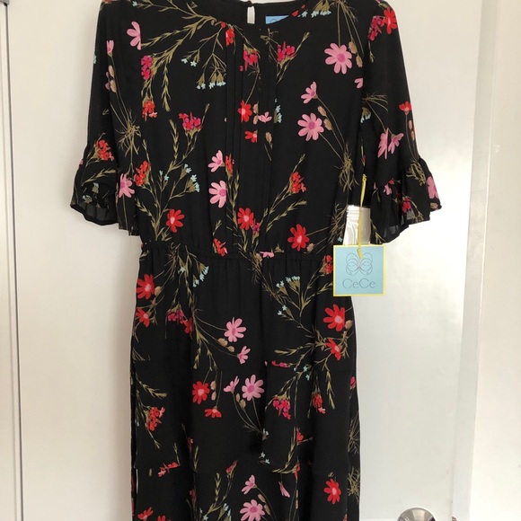 CeCe Wildflower Print Dress - Picture 3 of 6